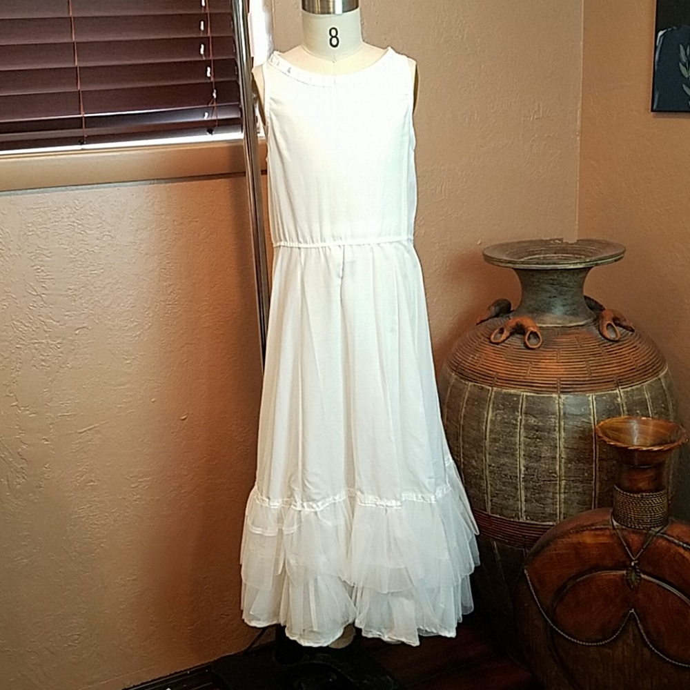 Handmade girl's slip for long dresses